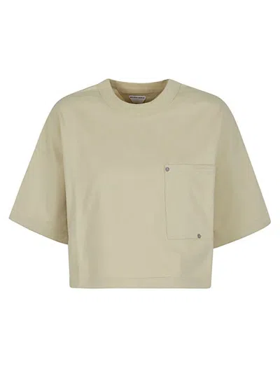 Bottega Veneta Cotton T-shirt In Giallino