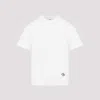 Bottega Veneta Crew Neck Embroidered Detail T-shirt In Chalk