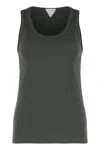 Bottega Veneta Cotton Tank Top In Green