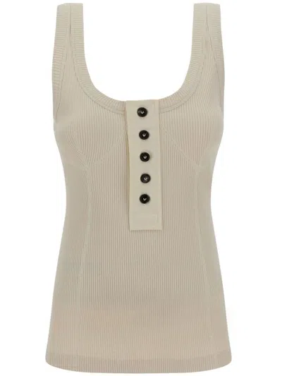 Bottega Veneta Classic T-shirt Top In In White