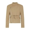 Bottega Veneta Cotton Trench Coat In Beige