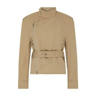 Bottega Veneta Cotton Trench Coat In Beige
