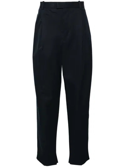 Bottega Veneta Men Cotton Trousers In Blue