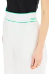 Bottega Veneta Elastic Waist Cotton Wide Legged Pants In White