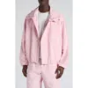 Bottega Veneta Cotton Twill Blouson Jacket With Packable Hood In Pink