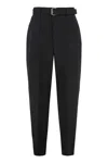 Bottega Veneta Tailored Trousers With Belt And Zip Detail