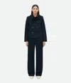 Bottega Veneta Cotton Twill Caban In Midnight Blue