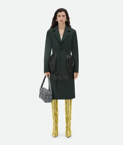 Bottega Veneta Cotton Twill Jacket In Green