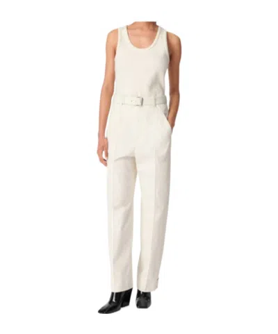 Bottega Veneta Cotton Twill Pants In White