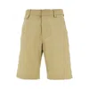 Bottega Veneta Cotton Twill Shorts In Beige