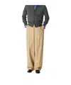 Bottega Veneta Cotton Twill Straight Pants In Light Brown