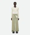 Bottega Veneta Hose Aus Baumwolltwill In Travertine