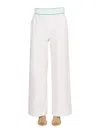 Bottega Veneta Cotton Twill Trousers In White