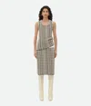 Bottega Veneta Bottega  Veneta Cotton Viscose Check Top In Multicolor