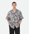 BOTTEGA VENETA COTTON WOOL MEMORY PRINT SHIRT