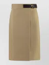 Bottega Veneta Cotton Wrap Skirt With Belt And Buckle