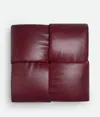 Bottega Veneta Padded Intreccio Cushion In Bordeaux