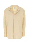 Bottega Veneta Cream Shirt In Cotton And Silk