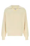 Bottega Veneta Maglione In Misto Cotone Crema Uomo In Neutral