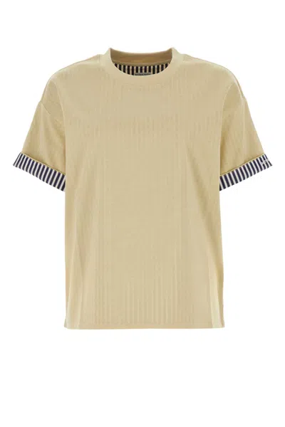 BOTTEGA VENETA CREAM COTTON T-SHIRT