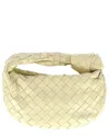 Bottega Veneta Cream Leather Mini Jodie Shoulder Bag (authentic Pre-loved) In White