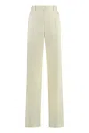 Bottega Veneta Linen Trousers With Back Welt Pockets