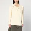 Bottega Veneta Cream Shirt In Cotton And Silk In Beige