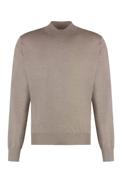 Bottega Veneta Crew-neck Cashmere Sweater In Beige