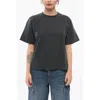 Bottega Veneta Crew Neck Cotton T-shirt With Popeline Lining