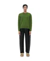 Bottega Veneta Crew-neck Knitted Jumper In Green