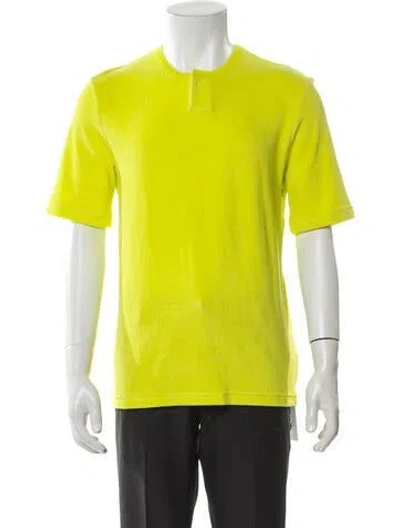 Pre-owned Bottega Veneta Crew Neck Short Sleeve Polo Shirt In Green