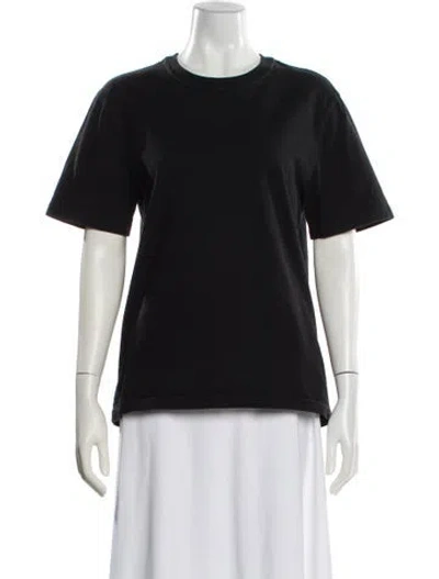 Pre-owned Bottega Veneta Crew Neck Short Sleeve T-shirt In Black