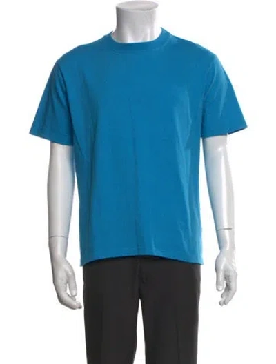 Pre-owned Bottega Veneta Crew Neck Short Sleeve T-shirt In Blue