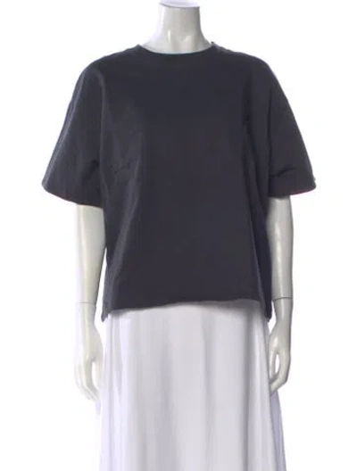 Pre-owned Bottega Veneta Crew Neck Short Sleeve T-shirt In Gray