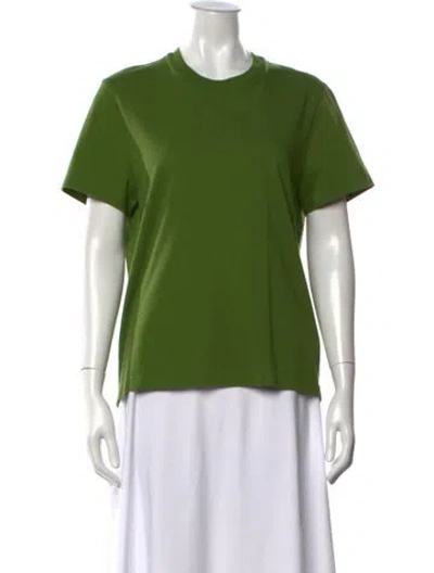 Pre-owned Bottega Veneta Crew Neck Short Sleeve T-shirt In Green