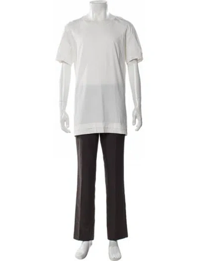 Pre-owned Bottega Veneta Crew Neck Short Sleeve T-shirt In Neutral