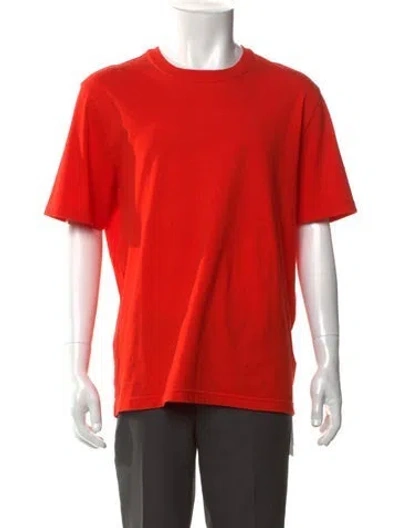 Pre-owned Bottega Veneta Crew Neck Short Sleeve T-shirt In Orange