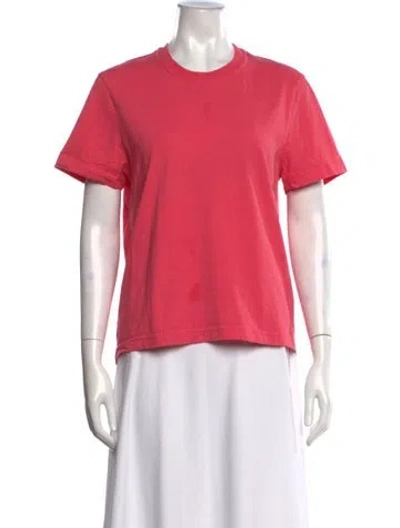Pre-owned Bottega Veneta Crew Neck Short Sleeve T-shirt In Pink