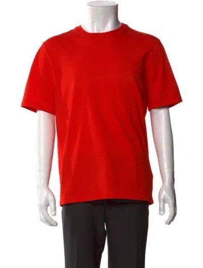 Pre-owned Bottega Veneta Crew Neck Short Sleeve T-shirt In Red