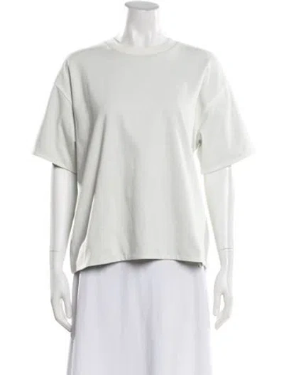 Pre-owned Bottega Veneta Crew Neck Short Sleeve T-shirt In White