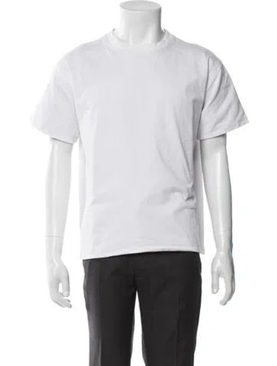 Pre-owned Bottega Veneta Crew Neck Short Sleeve T-shirt In White