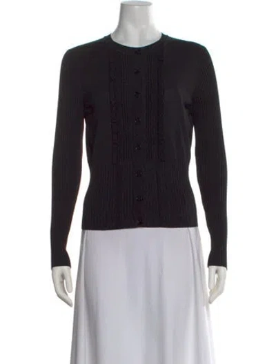 Pre-owned Bottega Veneta Crew Neck Sweater In Black