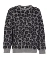 Bottega Veneta Men Animalier Sweater In Gray