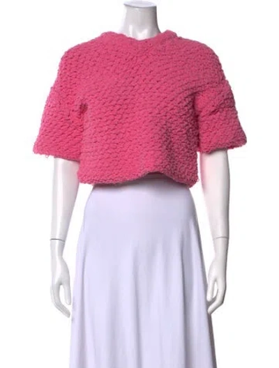 Pre-owned Bottega Veneta Crew Neck Sweater In Pink