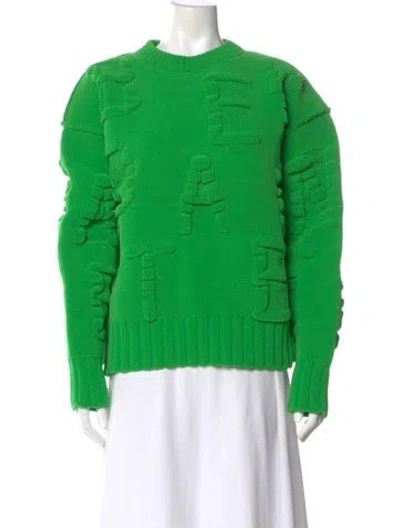 Pre-owned Bottega Veneta Crew Neck Sweater W/ Tags In Green
