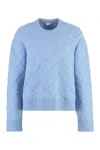 Bottega Veneta Wool Crew-neck Sweater With Diamond Quilted Pattern
