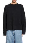 Bottega Veneta Black Logo Sweater In Black