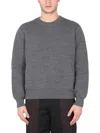 Bottega Veneta Intrecciato Cashmere-blend Sweater In Grey