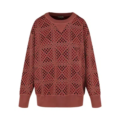 Pre-owned Bottega Veneta Crewneck Polka Dot Sweatshirt 'rose' | Red | Women's Size 36