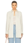 Bottega Veneta Criss Cross Shirt In White